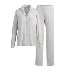 SKIMS Long Sleeve Button Up PJ Set